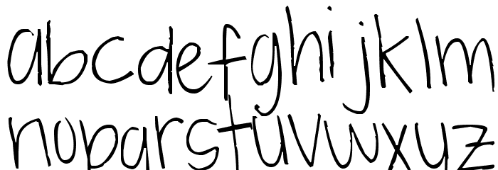 Pea Ash Font LOWERCASE