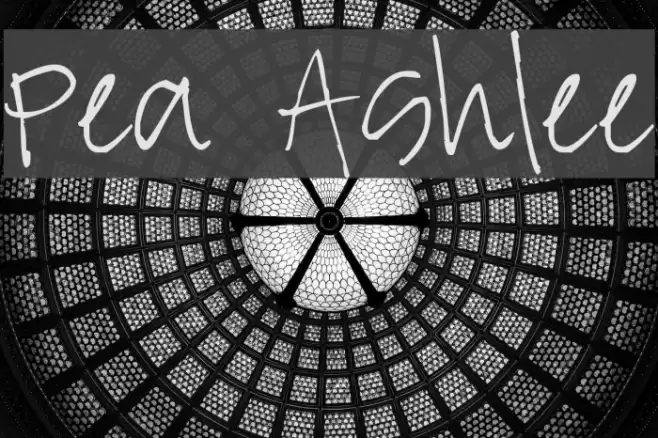 Pea Ashlee Font examples