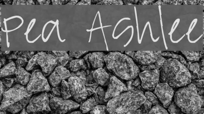 Pea Ashlee Font examples