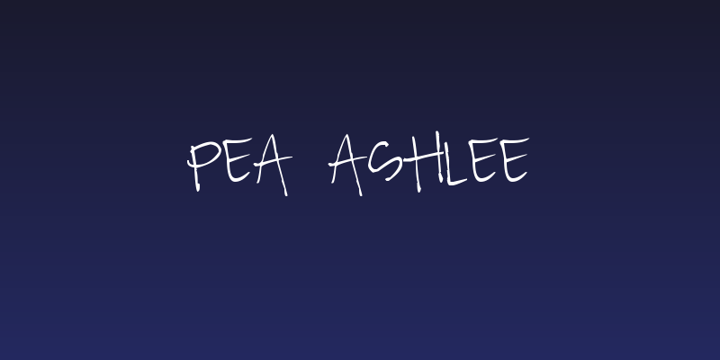 Pea Ashlee Social Header