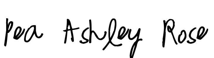 Pea Ashley Rose  Frei Schriftart Herunterladen
