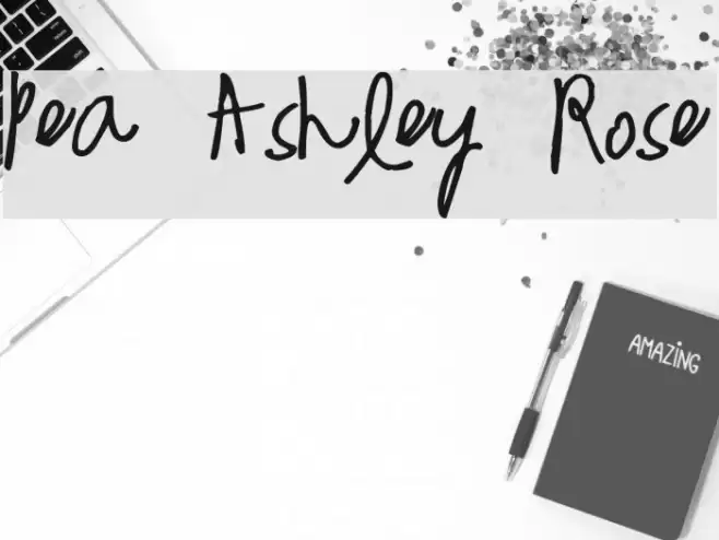 Pea Ashley Rose Font examples