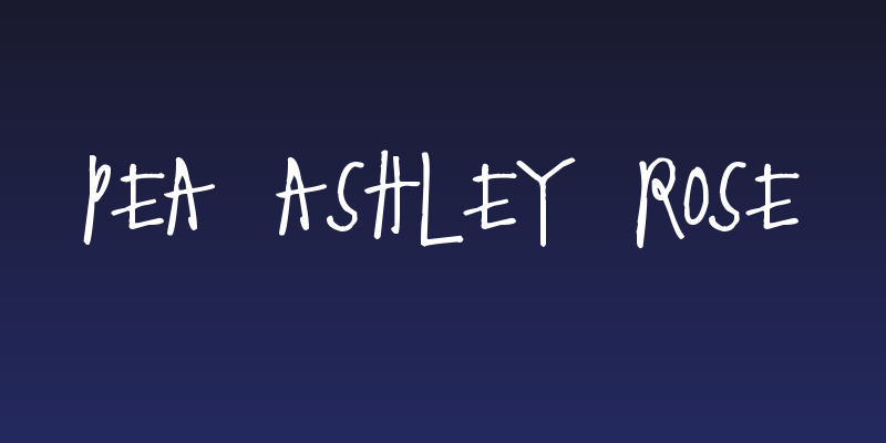 Pea Ashley Rose Social Header