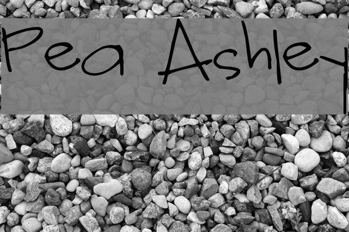 Pea Ashley Font examples