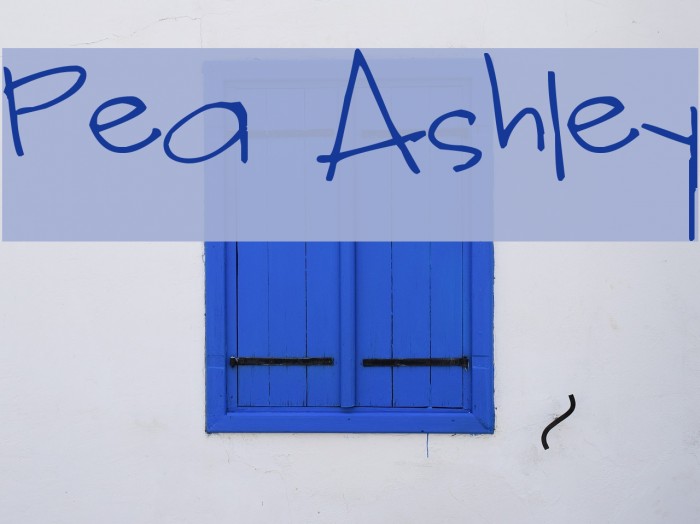 Pea Ashley Font examples