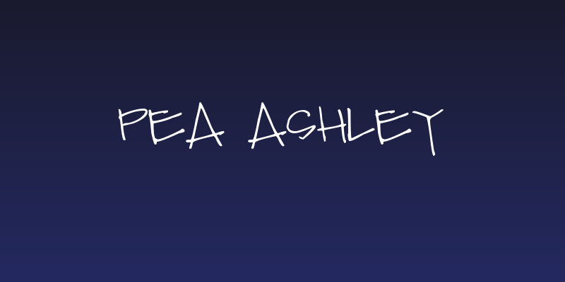 Pea Ashley Social Header