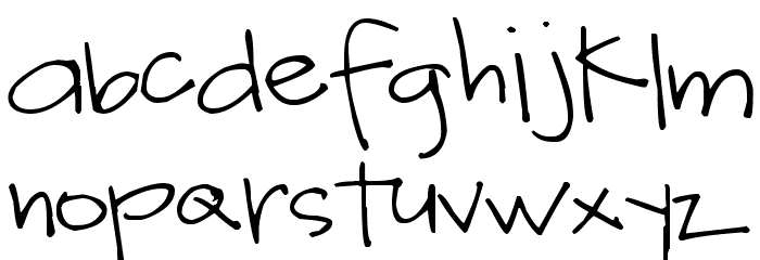Pea Ashley Font LOWERCASE