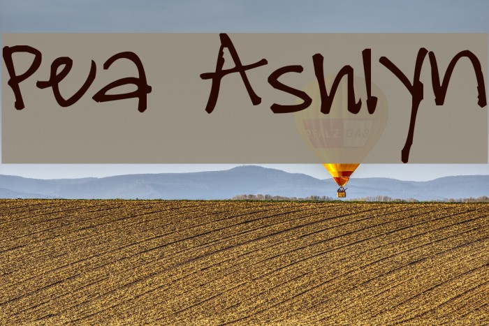 Pea Ashlyn Font examples