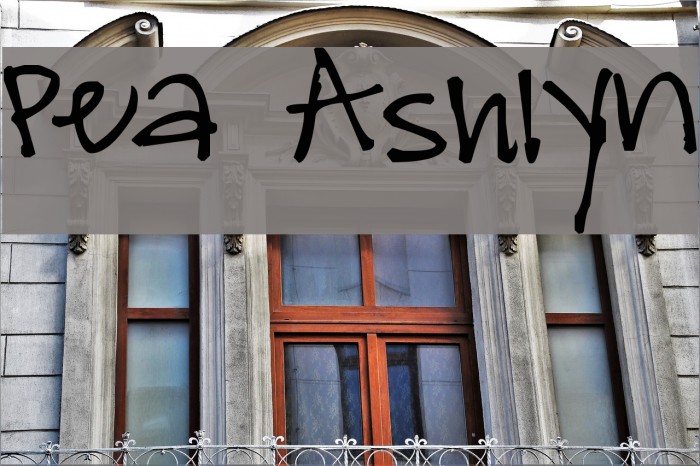 Pea Ashlyn Font examples