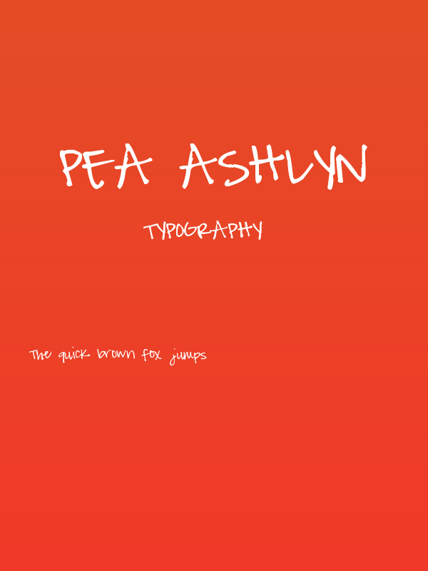 Pea Ashlyn Poster