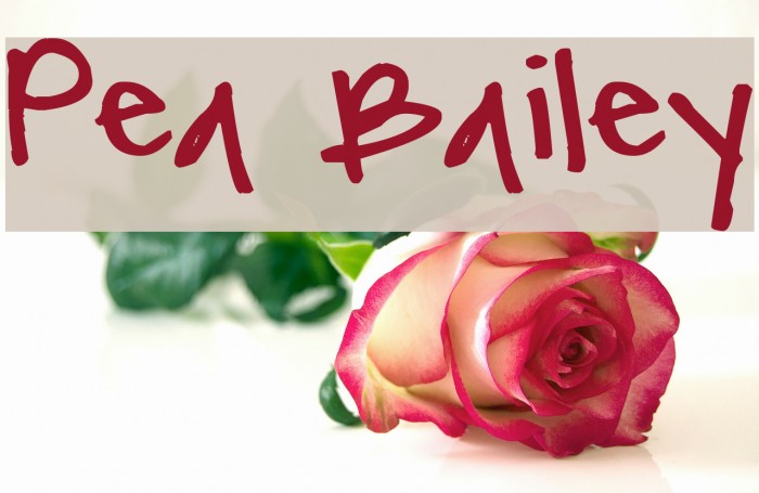 Pea Bailey Font examples