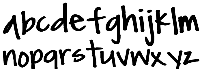 Pea Bailey Font LOWERCASE