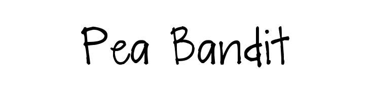 Pea Bandit Font