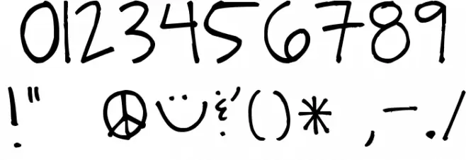 Pea Bandit Font OTHER CHARS