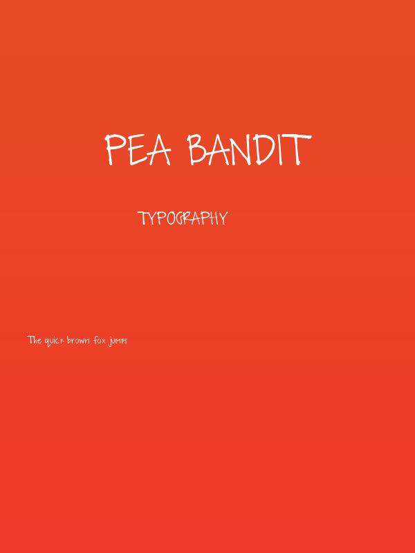 Pea Bandit Poster