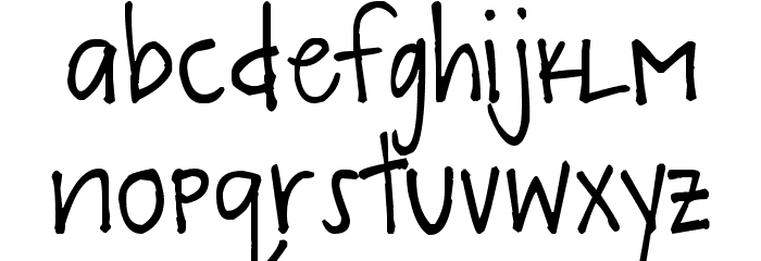 Pea Bandit Font LOWERCASE