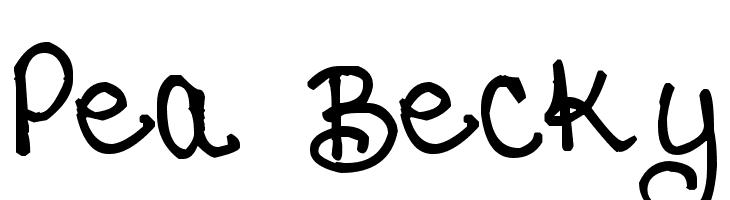 Pea Becky  Frei Schriftart Herunterladen