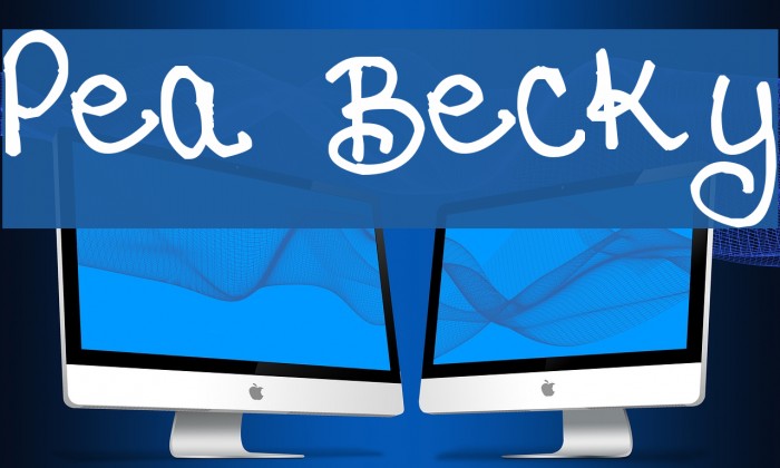 Pea Becky Font examples