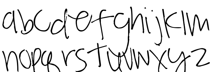 Pea Becky's Babblings Шрифта строчной