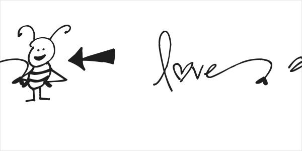 Pea Bestow's Doodles Logo