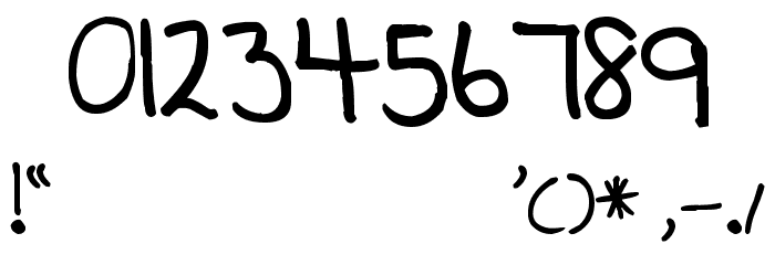 Pea Beth R Font OTHER CHARS