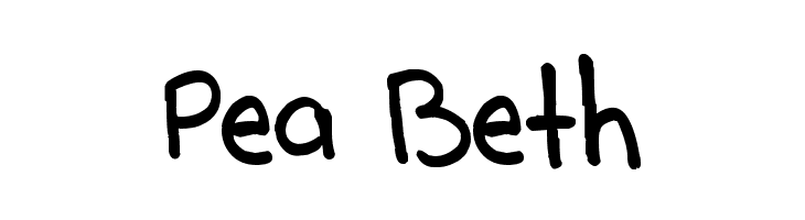 Pea Beth  नि: शुल्क फ़ॉन्ट्स डाउनलोड