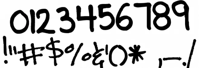 Pea Beth Font OTHER CHARS