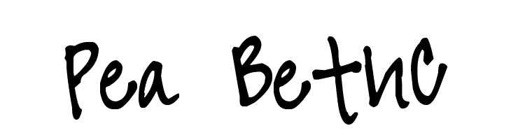 Pea BethC  font caratteri gratis
