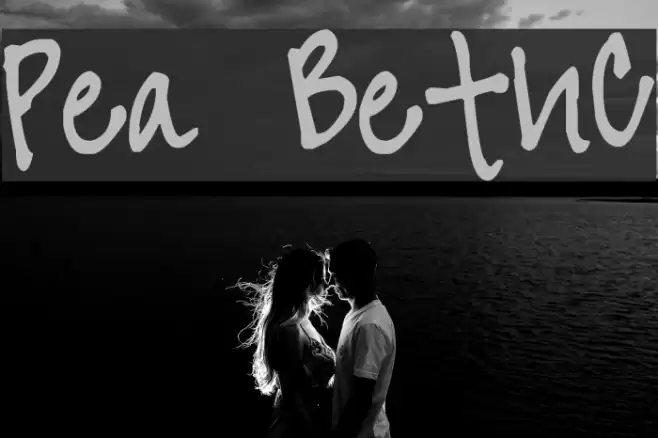 Pea BethC Font examples