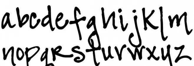 Pea BethC Schriftart Kleinbuchstaben