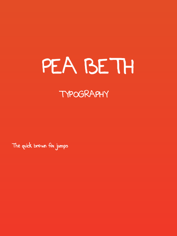 Pea Beth Poster