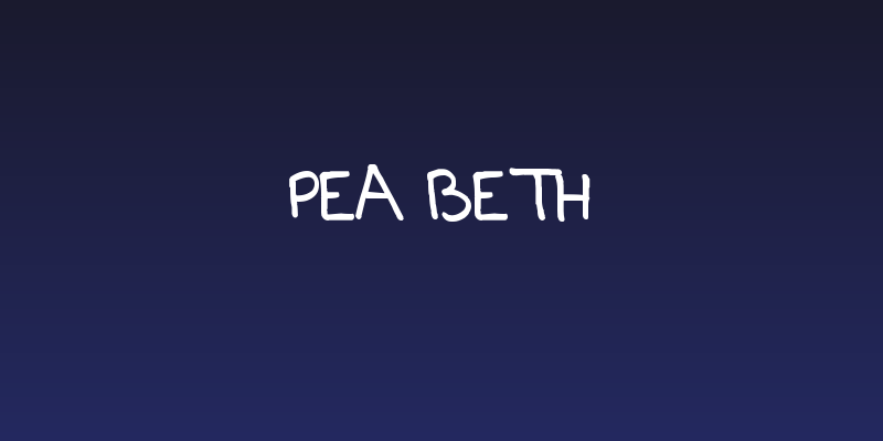 Pea Beth Social Header