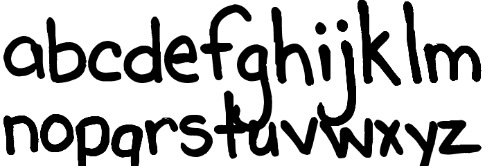 Pea Beth Font LOWERCASE