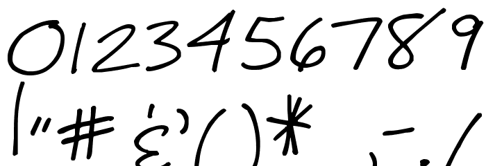 Pea Bethany Font OTHER CHARS