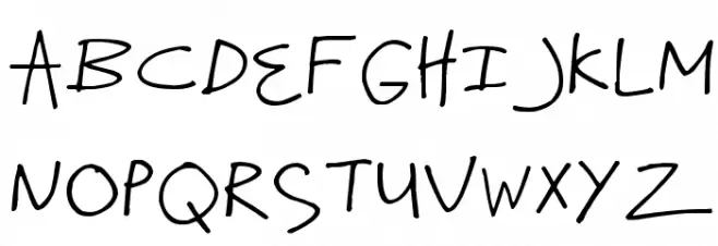 Pea Bethany Schriftart Groß