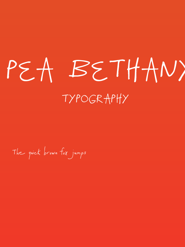 Pea Bethany Poster