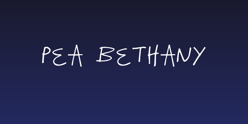 Pea Bethany Social Header