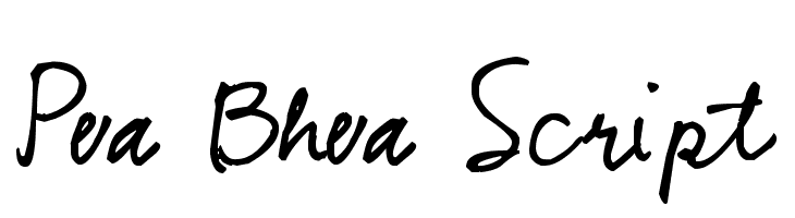 Pea Bhea Script  フリーフォントのダウンロード
