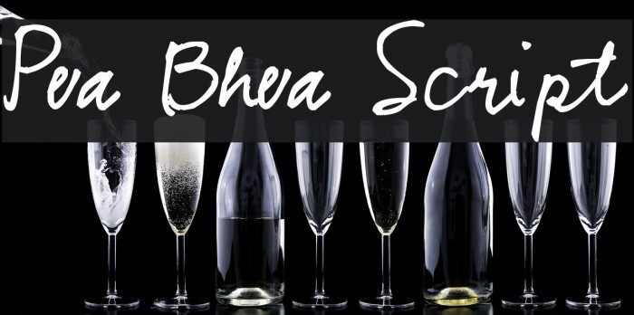 Pea Bhea Script Font examples