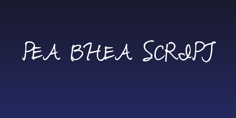 Pea Bhea Script Social Header