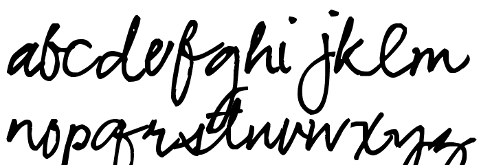 Pea Bhea Script Font LOWERCASE