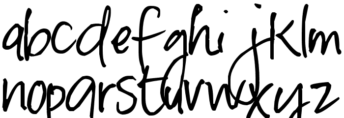 Pea Bhea Font LOWERCASE