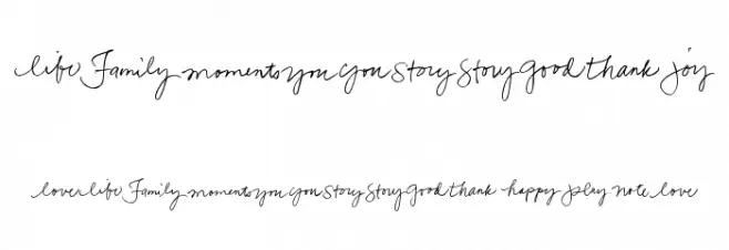 Pea Bhea's Words Font OTHER CHARS