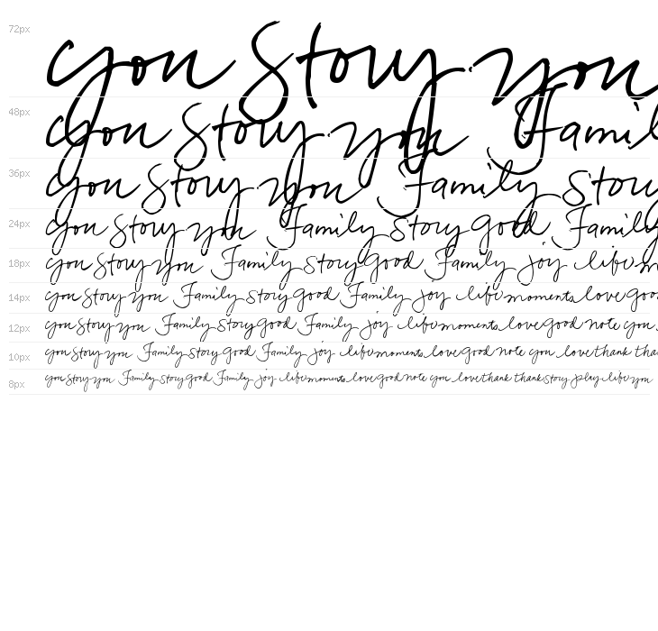 Pea Bhea's Words Waterfall