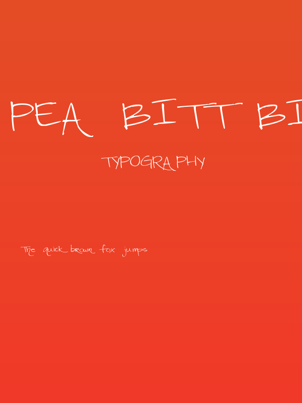 Pea Bitt Bitt Poster