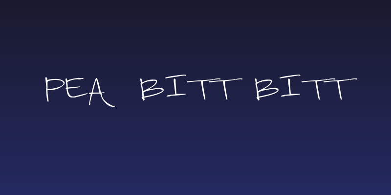 Pea Bitt Bitt Social Header