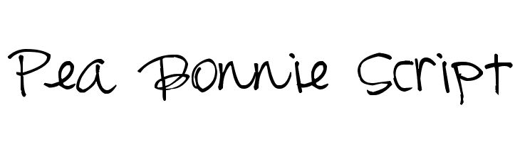 Pea Bonnie Script Font
