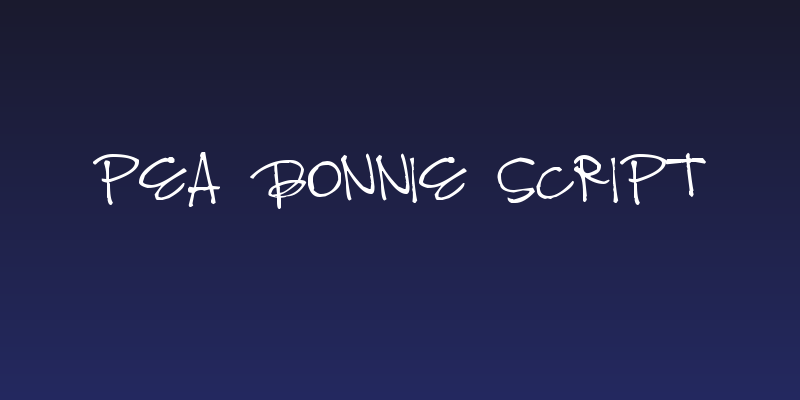 Pea Bonnie Script Social Header