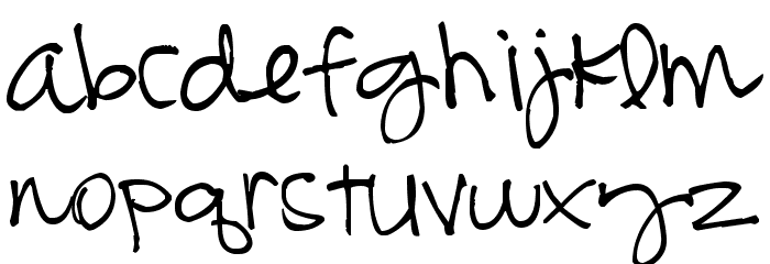 Pea Bonnie Script Font LOWERCASE