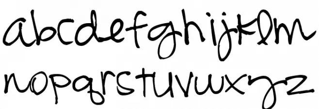 Pea Bonnie Script फ़ॉन्ट लोअरकेस